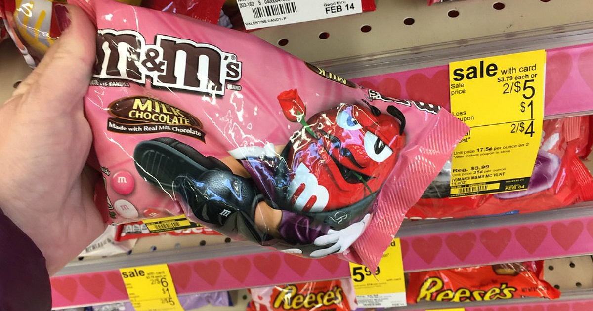 Valentine's Day M&M's Bags ONLY $1 Each at CVS (Starting 2/5) + Nice Deal at Walgreens This Week